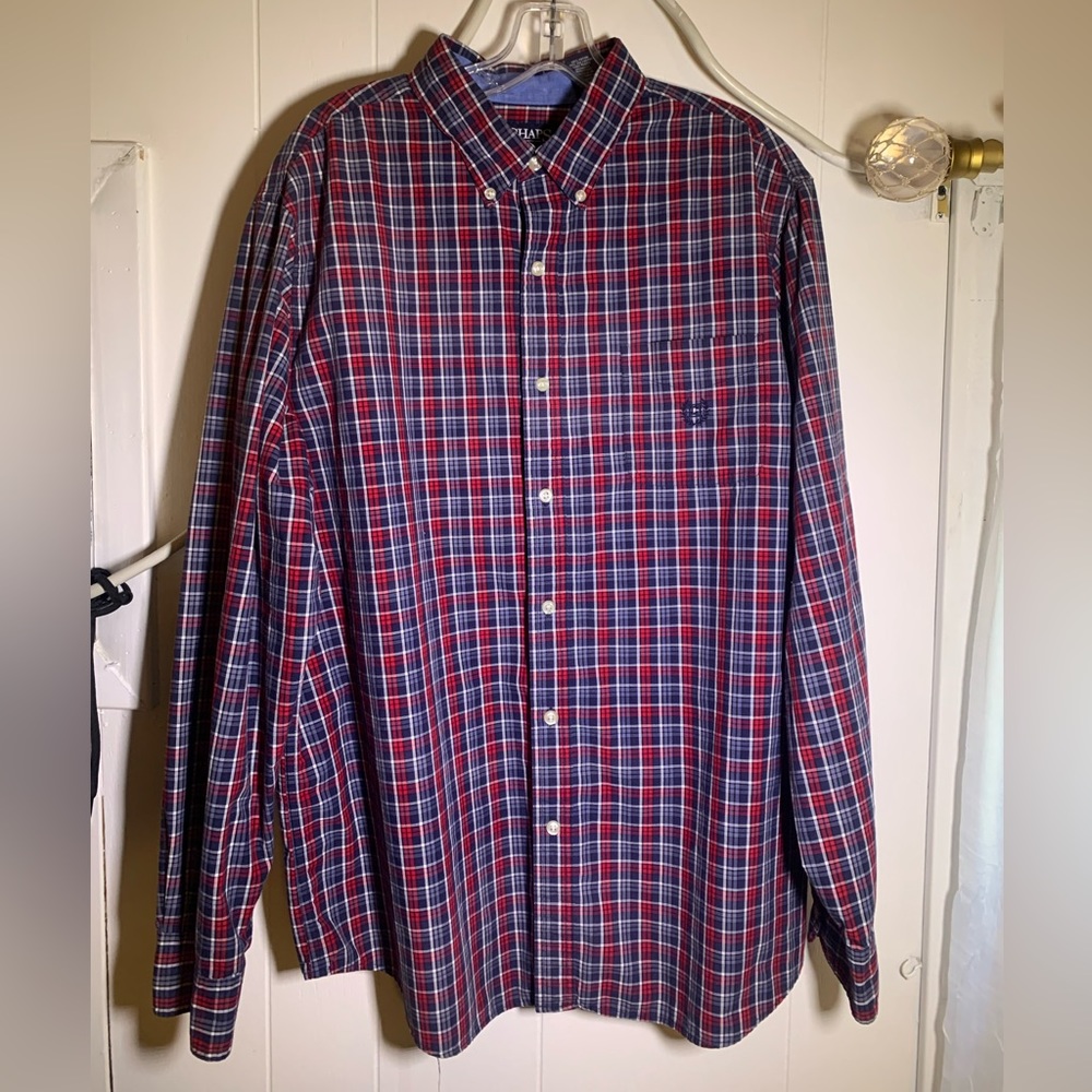 Mens XL Chaps Long Sleeve Button Down Shirt